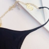The Mystery of the Magic Box: European and American thong, metal chain, comfortable and highly elastic, pure cotton, skin-friendly bikini, low waist details Picture